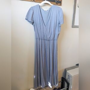 WAYF Blue midi dress